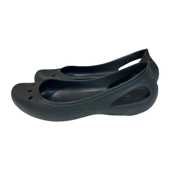 Crocs Kadee Ballet Flats Slip-on Black Size 8 - Picture 1 of 10